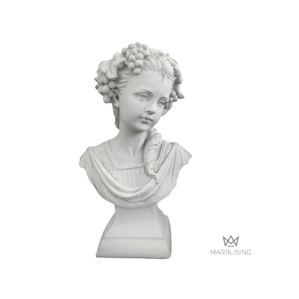 Marble Sculptures - Bust with Grapes
