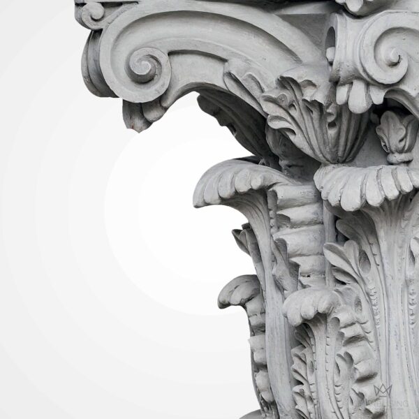 Modern Marble Sculpture - Acanthus Pedestal