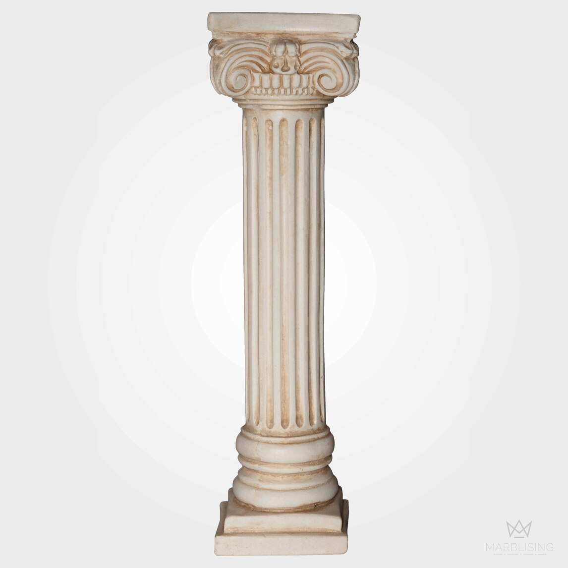 Antiqued Marble Pedestal