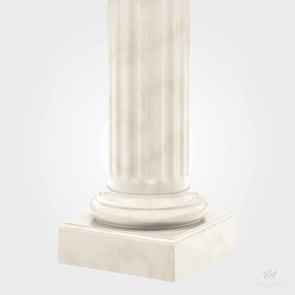 Modern Marble Sculpture - Classic Corinthian Pedestal