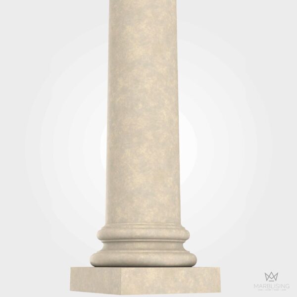 Modern Marble Sculpture - Classic Ionic Column