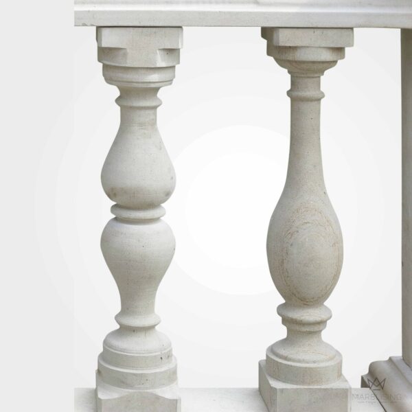 Modern Marble Sculpture - Classic Marble Balustrade