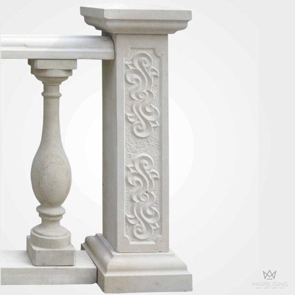 Modern Marble Sculpture - Classic Marble Balustrade