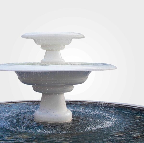 Marble Fountains - Bella 2-Tier Fountain with Pool