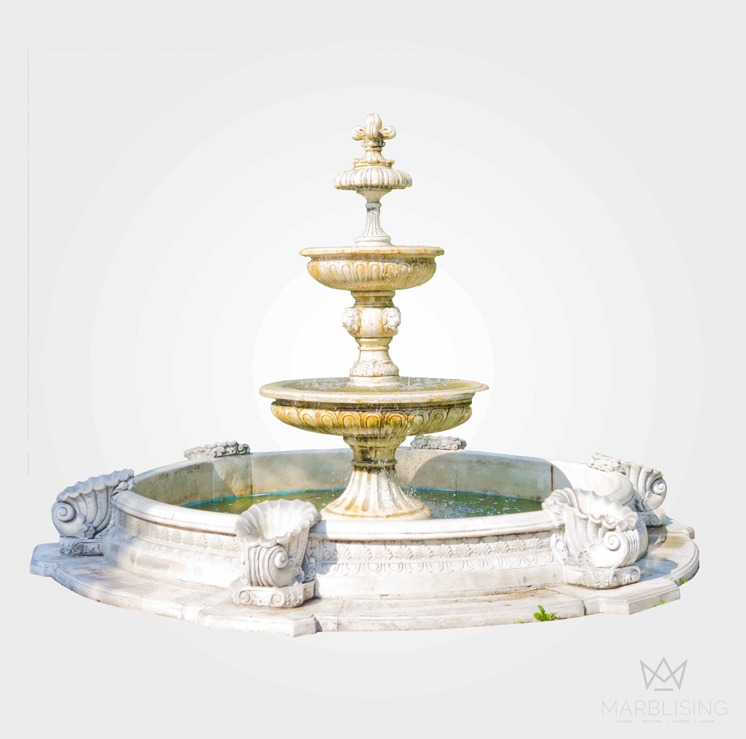 Elegance Fountain with Large Round Pool Base
