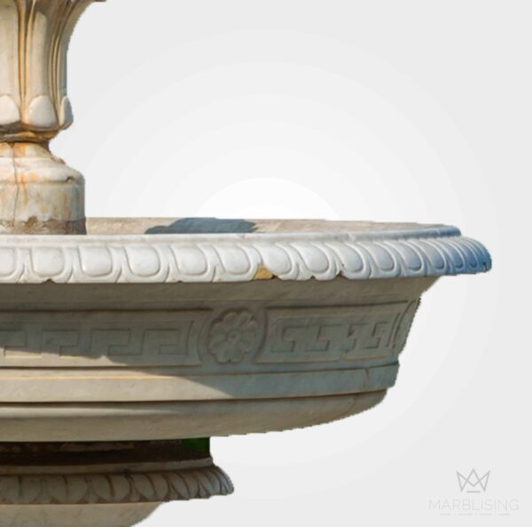 Marble Fountains - Tuscany Garden Fountain with Large Pool Base