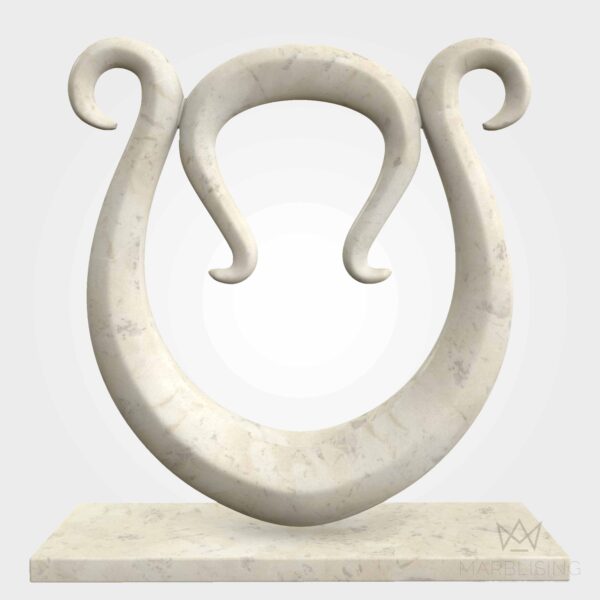 Modern Marble Sculptures - Abstract Swirl