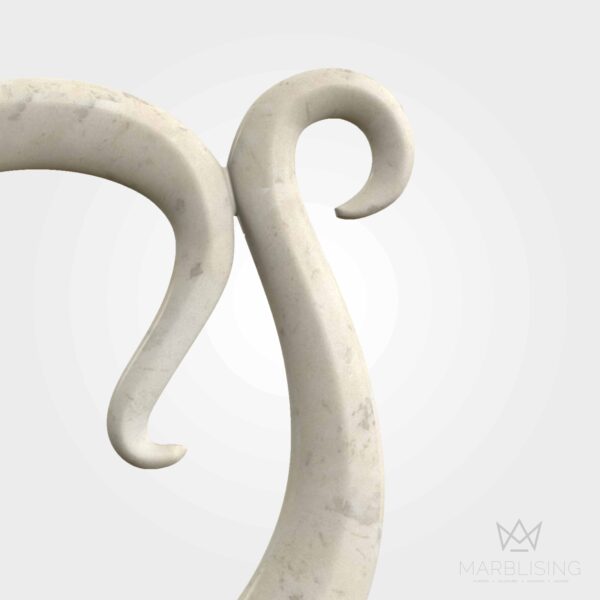 Modern Marble Sculptures - Abstract Swirl