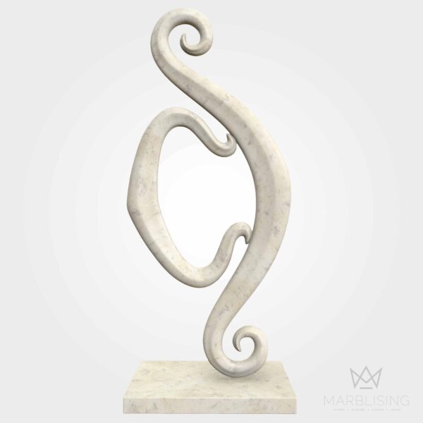 Modern Marble Sculptures - Standing Scrolls