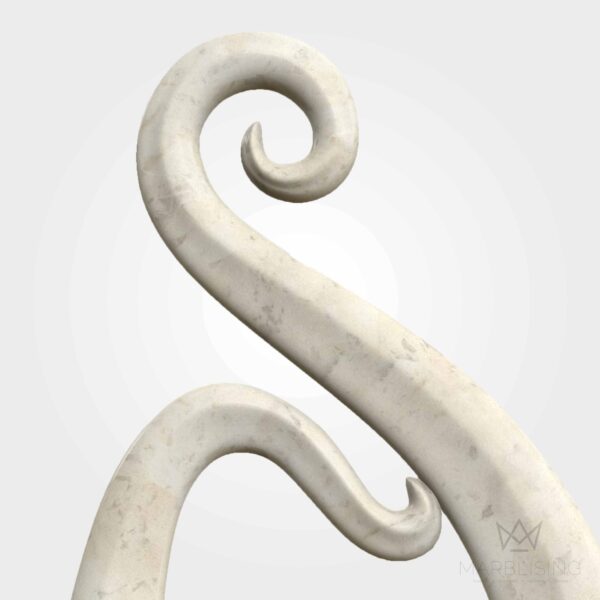 Modern Marble Sculptures - Standing Scrolls