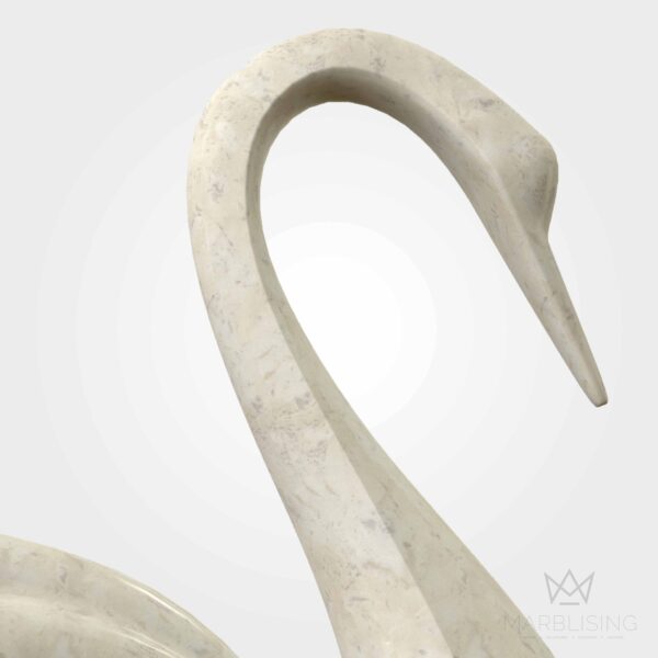 Modern Marble Sculptures - Swan Sculpture