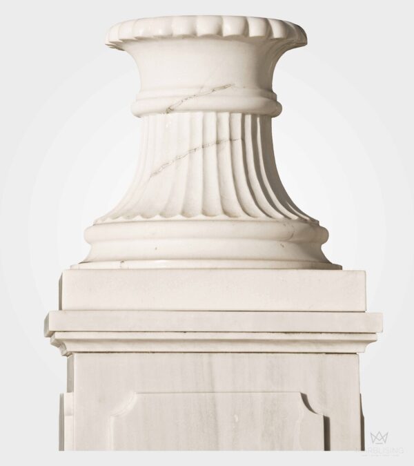 Modern Marble Sculptures - Classic Pedestal Column Base