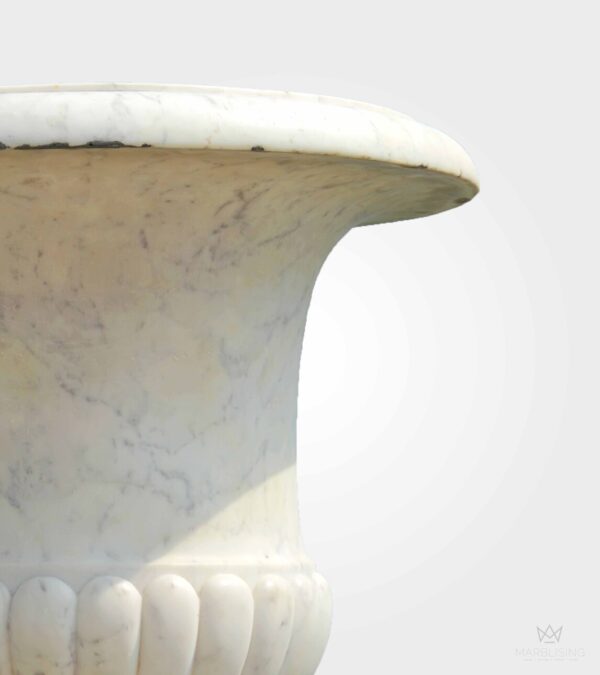 Modern Marble Sculptures - Marbella Marble Urn Planter