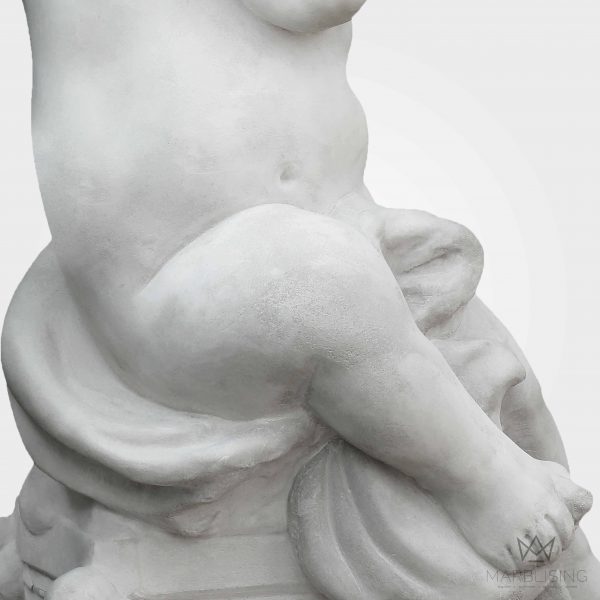 Marble Sculptures - Cherub with Fife
