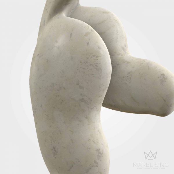 Modern Marble Sculptures - Abstract Dancing Nude