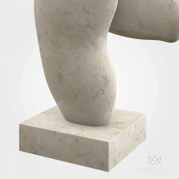 Modern Marble Sculptures - Abstract Dancing Nude