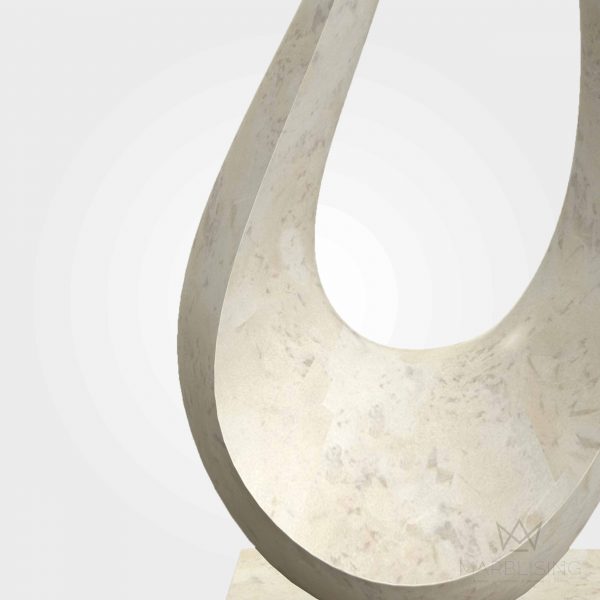 Modern Marble Sculptures - Abstract Harp