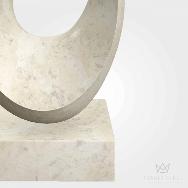 Modern Marble Sculptures - Abstract Harp