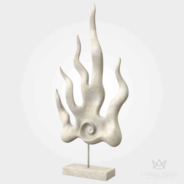 Modern Marble Sculptures - Abstract Flames
