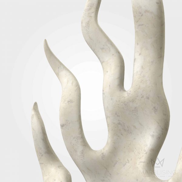 Modern Marble Sculptures - Abstract Flames
