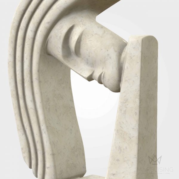 Modern Marble Sculptures - Abstract Bookends