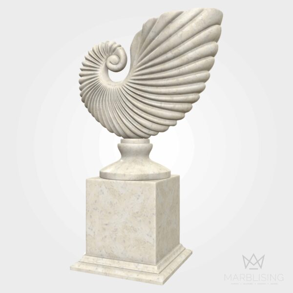 Modern Marble Sculptures - Abstract Shell