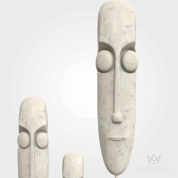 Modern Marble Sculptures - Abstract Heads