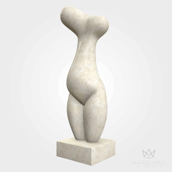 Modern Marble Sculptures - Abstract Standing Nude