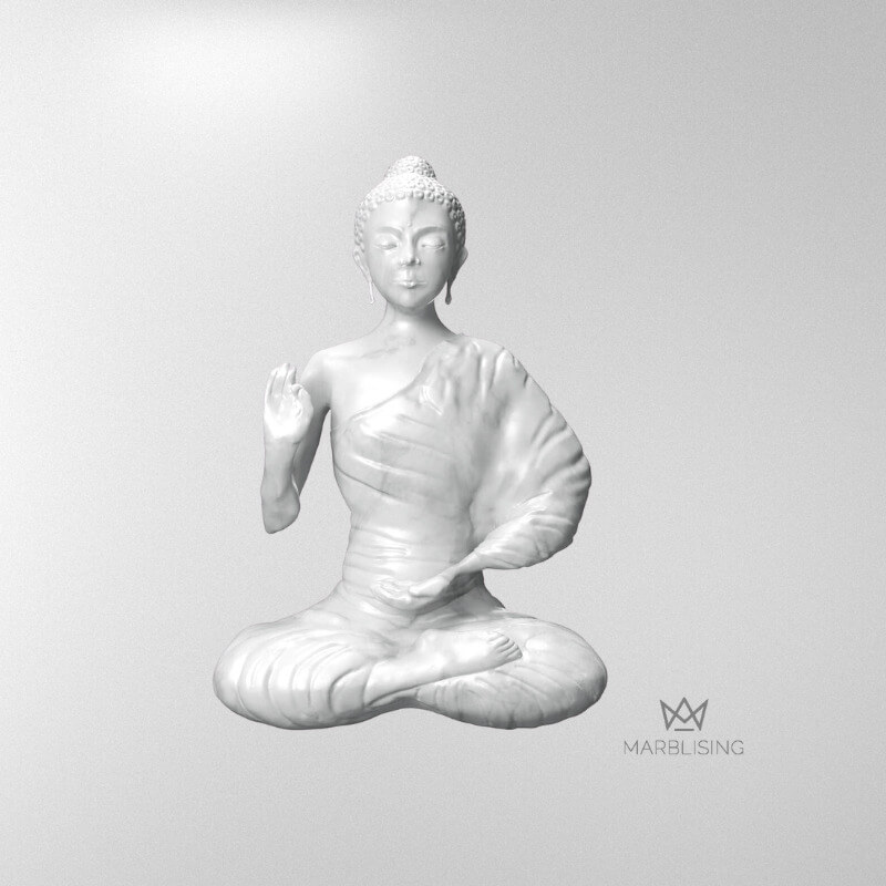 Marble Blessing Buddha