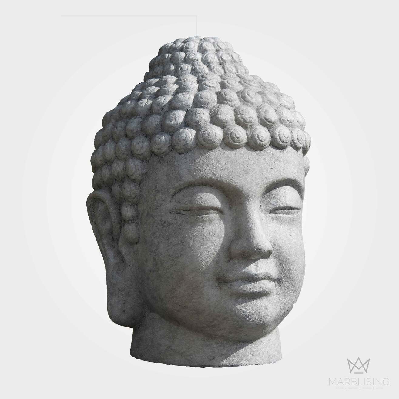 Stone Carved Buddha Head