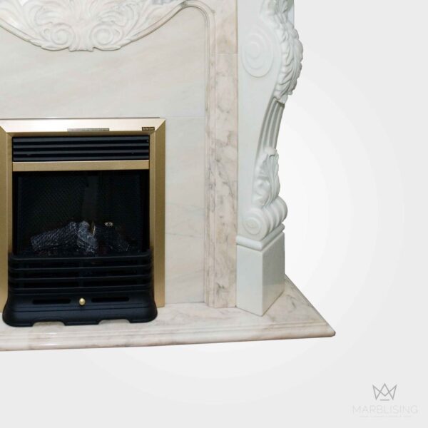 Marble Sculptures - Designer Marble Fireplace