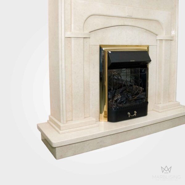 Marble Sculptures - Simplistic Marble Fireplace