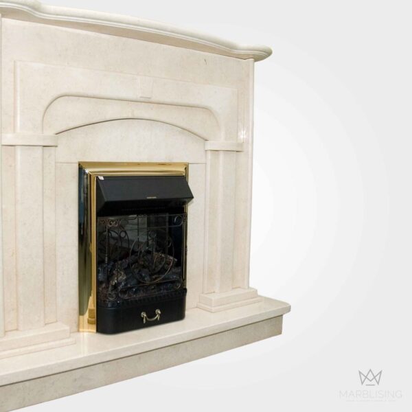 Marble Sculptures - Simplistic Marble Fireplace