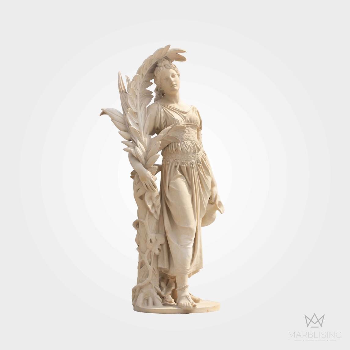 Marble Nymph Statue