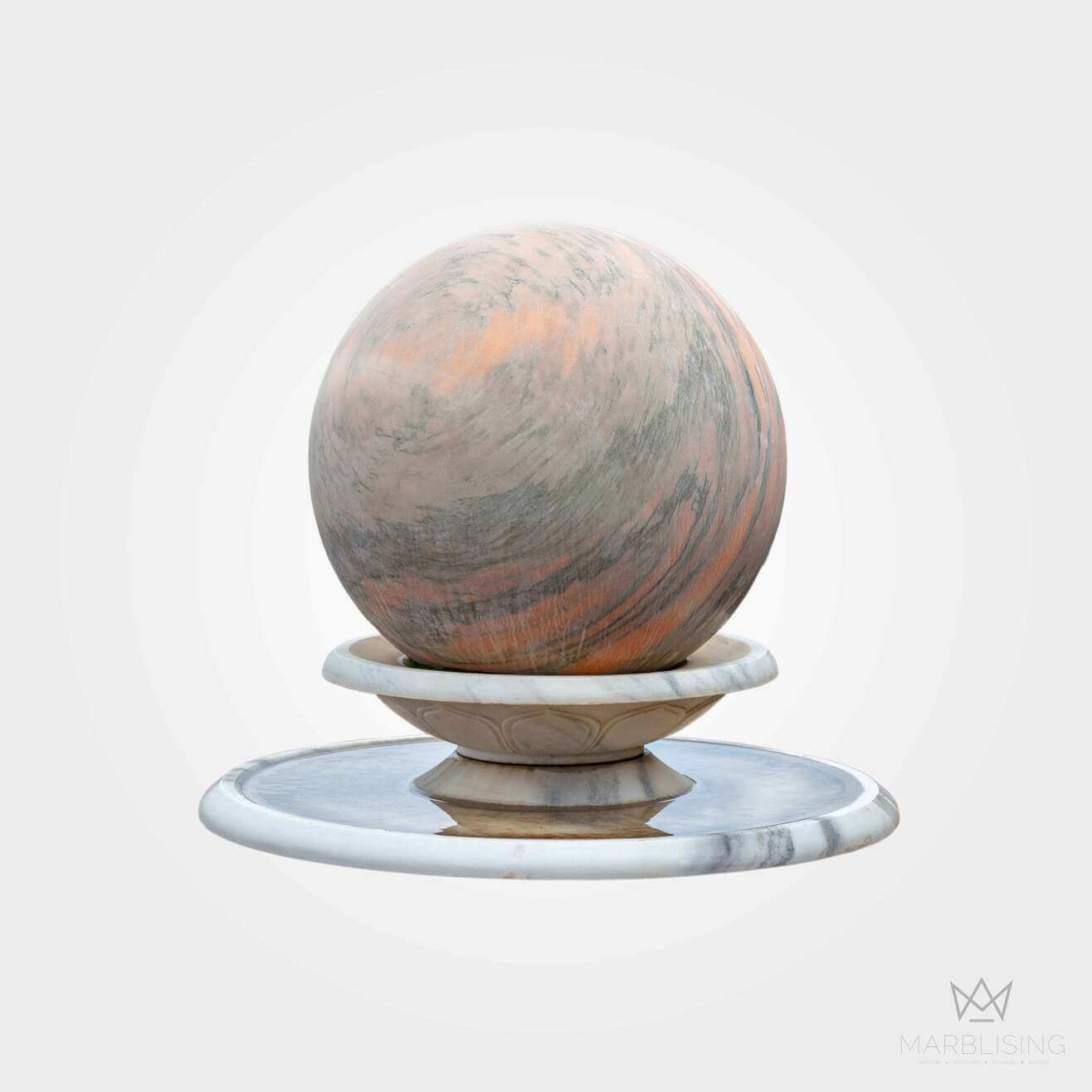 Marble Rolling Sphere Fountain