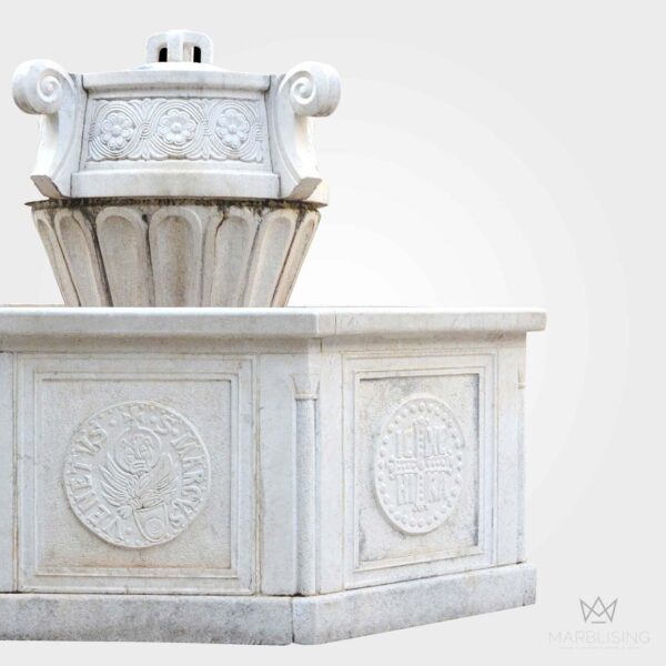 Marble Fountains - Legend Fountain with Octagonal Pool Base
