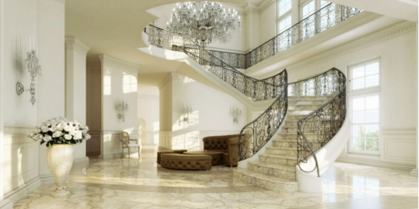 marble stairs