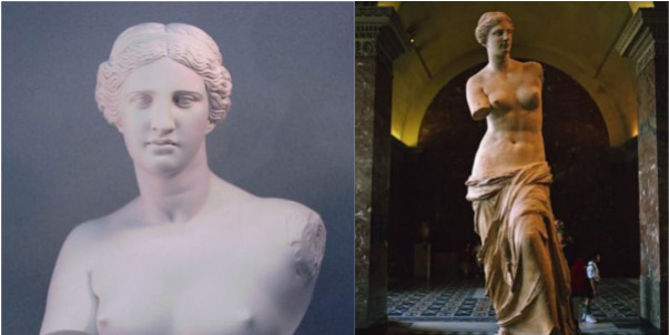 Louvre in Paris presently houses the Venus de Milo
