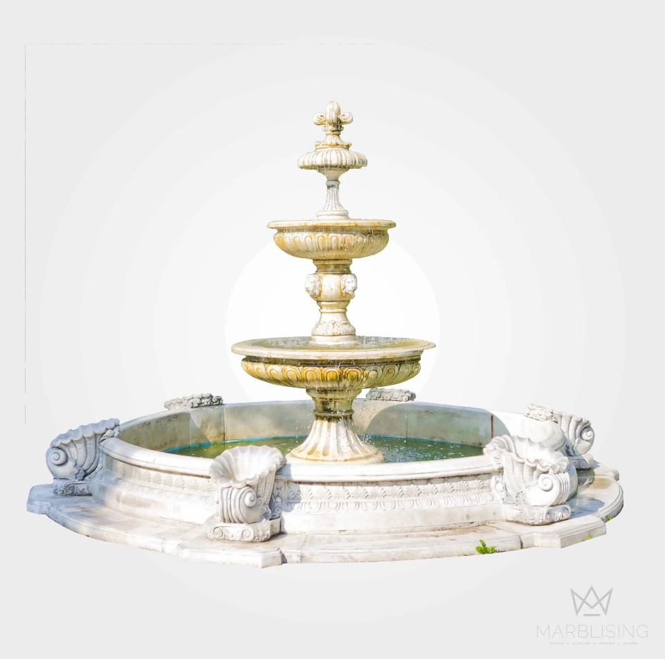 2.Elegance Fountain with Large Round Pool Base