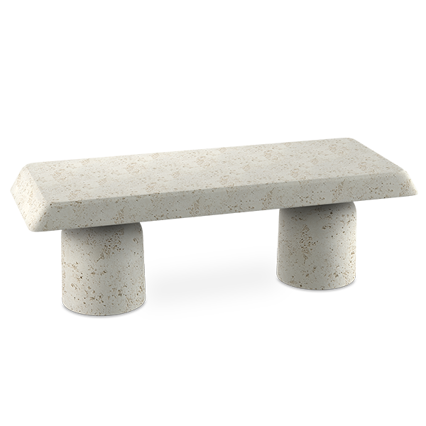Tapered Marble Bench