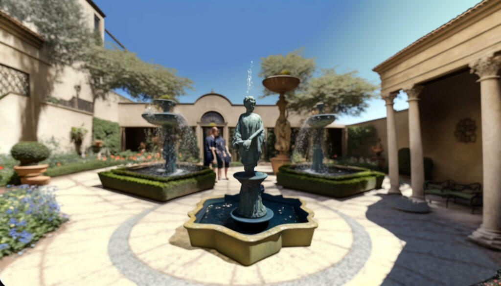 How can augmented reality help landscaping designers plan their hardscaping-Marblising-Classic Fountain-Image 6